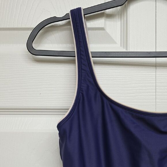 5 For $25 Speedo Navy Blue One-Piece Swimsuit - Picture 3 of 7